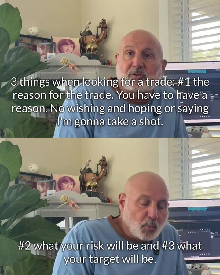 Reasons to make a trade, caption 1