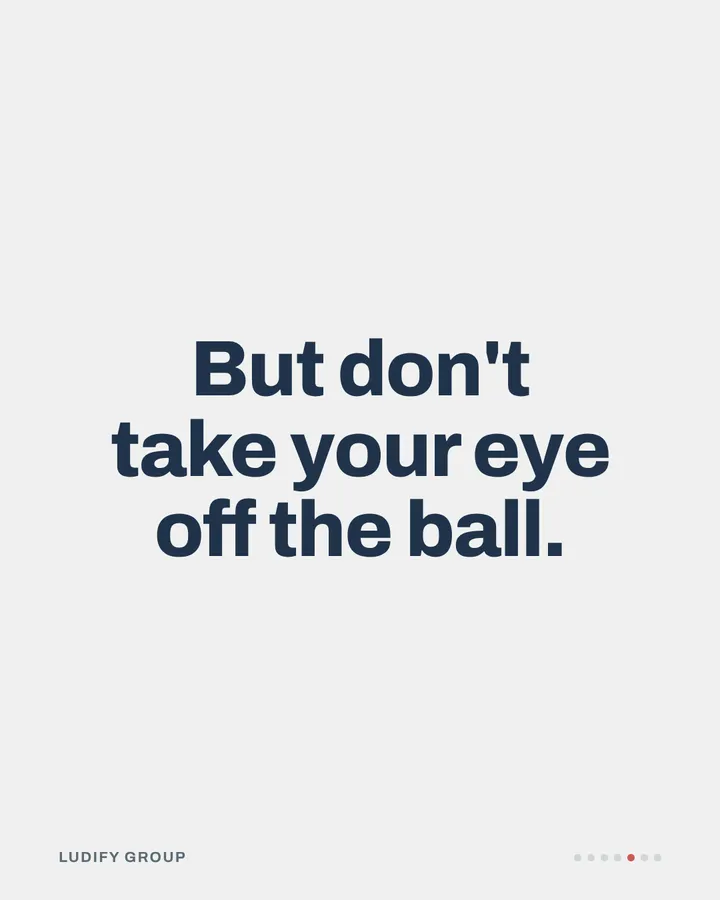 Don't take your eye off the ball, carousel slide 5