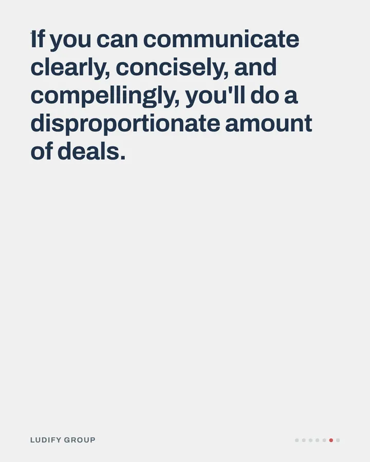 Being a good communicator gets deals done, carousel slide 6